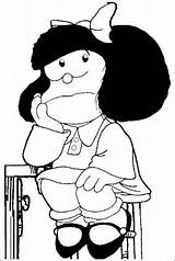 Mafalda Imprimir Colorir Pensando Quino Educativos Imagenesfrasesbonitas Pentirsi Credere Personaje Tudodesenhos sketch template