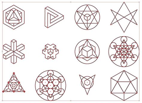 sacred geometry vector pack  adobe illustrator sacred geometry