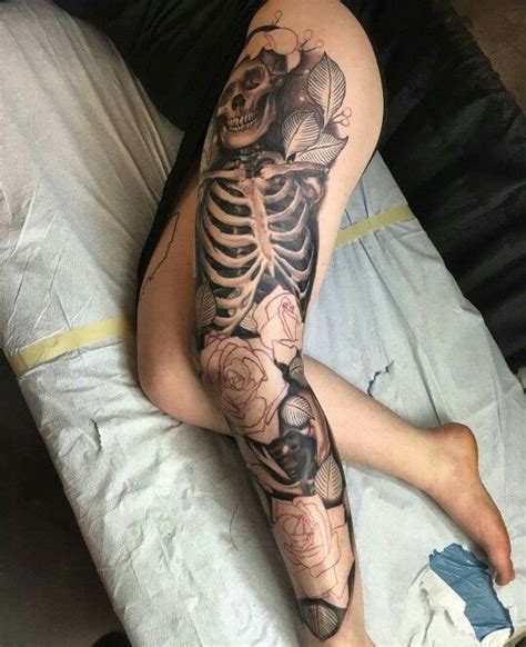 pin  sleeve tattoo   leg tattoos women tattoo sleeve designs