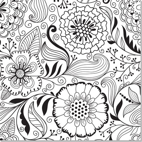 floral design coloring pages  getcoloringscom  printable