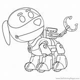Robot Dog Drawing Coloring Getdrawings Robo Paw Patrol sketch template
