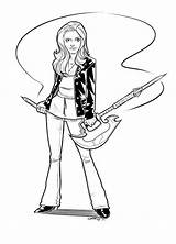 Buffy Vampire Slayer Coloring Pages Colouring Drawing Sketch Summers sketch template