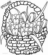 Tulip Tulpe Tulips Cool2bkids Druckbare Tulipanes Malvorlagen sketch template