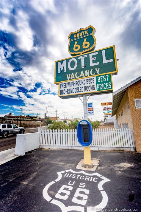 historic route  motels hotels   stay  route  independent travel cats