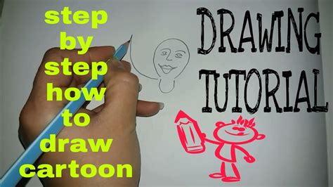 drawing tutorial   draw cartoon step  step youtube