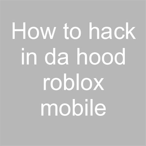 hack  da hood roblox mobile rainbow run farm