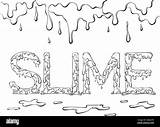 Slime Dripping Drip Drips sketch template