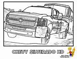 Trucks Pickup Silverado Yescoloring Dodge Jacked Camioneta Colorir Camiones Tires Camionetas Lorry Z71 sketch template