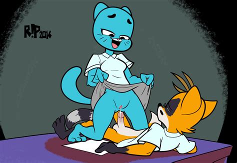 Rule 34 After Sex Anthro Blue Fur Blush Bottomless Breasts Cartoon