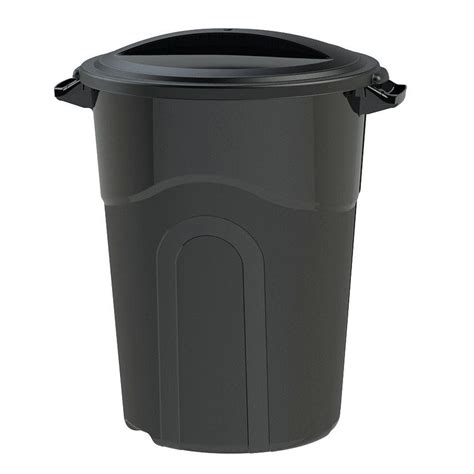 united solutions  gal outdoor trash  ti  home depot