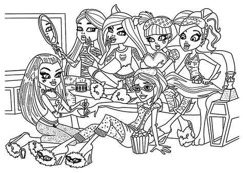 monster high coloring pages printables coloring home