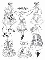 Paper Dolls Coloring Pages Doll Printable Victorian Kids Color Pioneer American Colouring Girls Vintage Bestcoloringpagesforkids Printables Print Cut Girl Adult sketch template