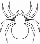 Spider Template Templates Drawing Outline Outlines Line Halloween Shape Animal Pages Colouring Crafts Spiderman Simple Coloring Printable Cut Easy Craft sketch template