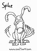 Rugrats Spike Moose sketch template