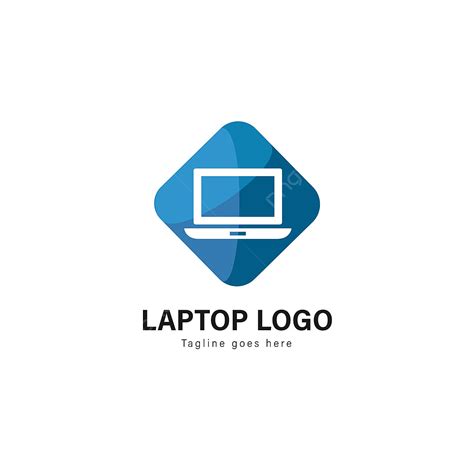 laptop logo design vector hd png images laptop logo template design