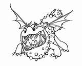 Coloring Pages Dragon Nightmare Monstrous Train sketch template