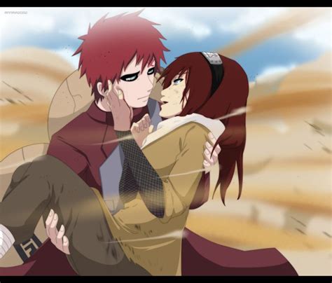two anime characters are hugging in the desert