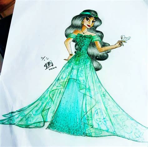 “princess Jasmine Modern Gown Designed By Me Disneygown