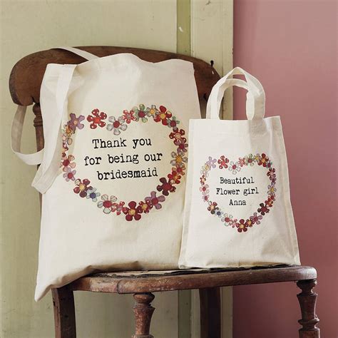 personalised wedding party tote bag  snapdragon notonthehighstreetcom