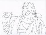 Coloring Pages Horror Jason Printable Movie Scary Adult Movies Villians Colouring Myers Crafts Michael Drawings Books sketch template