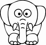 Elephant Coloring Cartoon Pages Face Cute Kids Color Elephants Drawing Baby Sheets Printable Sheet Getdrawings Clipartmag Edge Print Getcolorings Printables sketch template