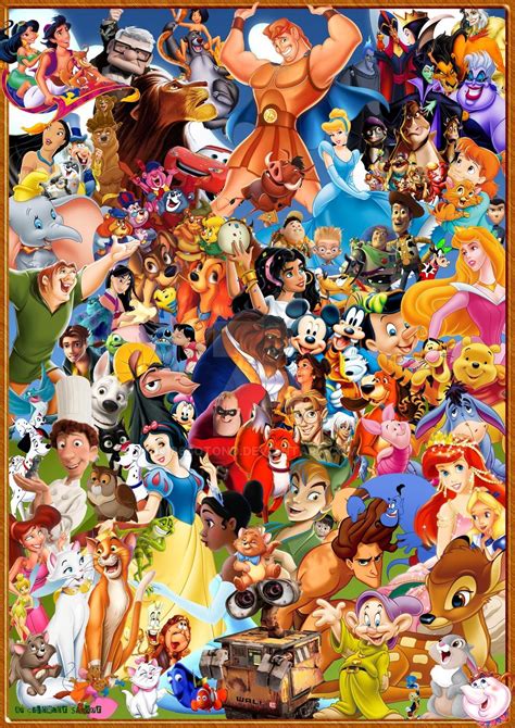 famous  cartoon characters   picture