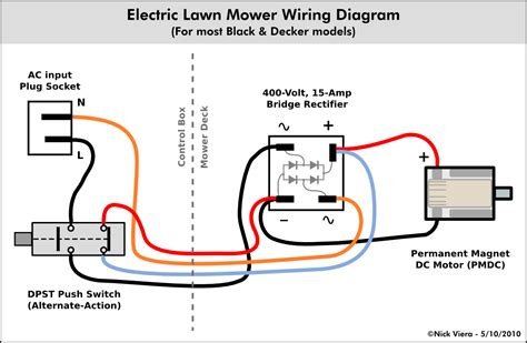 nick viera electric lawn mower wiring information