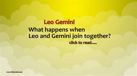 Gemini And Leo Compatibility In Love Marriage And