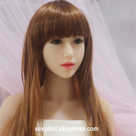 new silicone sex doll head asian face natural skin 53 for