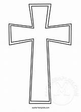 Cross Christian Template Easter sketch template