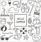 Summertime sketch template