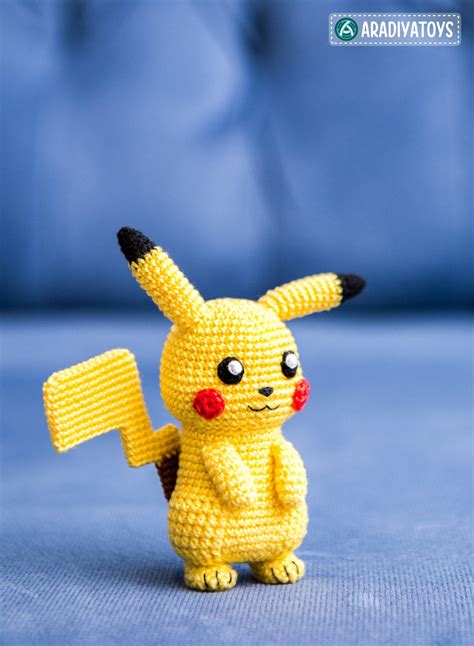 Crochet Pattern Of Pikachu From Pokemon Amigurumi Etsy