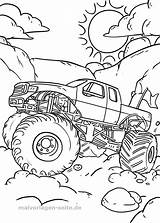Monstertruck Malvorlage Truck Ausmalen Ausmalbild Malen Bagger Vorlagen Lkw Für Laster Monstertrucks Traktor öffnen Pinnwand Tsgos sketch template
