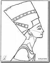 Nefertiti Egipto Busto Infantiles sketch template