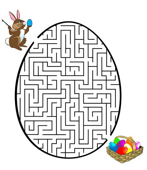 easter maze easter activities printable easter activities easter games