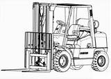 Forklift Hyster Sellfy sketch template