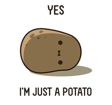 Yes I’m Just A Potato Kawaii Potato Cute Potato Potato Funny
