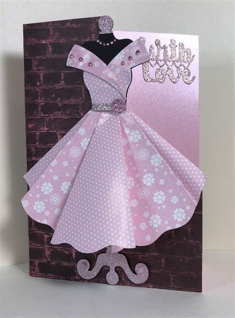 pin  pavla kalova  mother dress card paper dress fancy fold cards