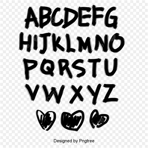 fen bizi english alphabet creative letters chalk font handwriting png transparent clipart