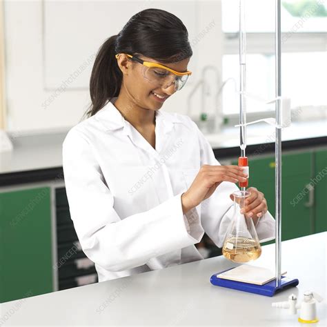 titration experiment stock image  science photo library