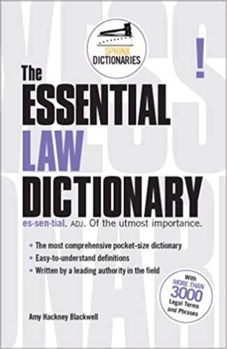 conscious corner  essential law dictionary iselflawammastercom