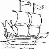 Boat Barcos Barco Mewarnai Barche Bateau Coloriage Perahu Bateaux Navire Dessin Colorir Imprimer Trens Coloriages Carabela Viking Pirate Brodovi četiri sketch template