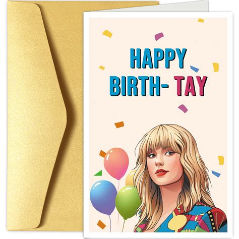 buy funny happy birthday card taylor swift birthday greeting card