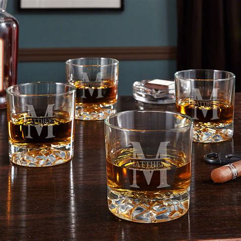 oakmont personalized fairbanks whiskey glasses set of 4