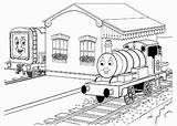 Engine Percy Toby Tram Tren Hop Colorings sketch template