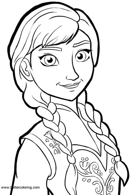 frozen princess anna coloring pages  printable coloring pages