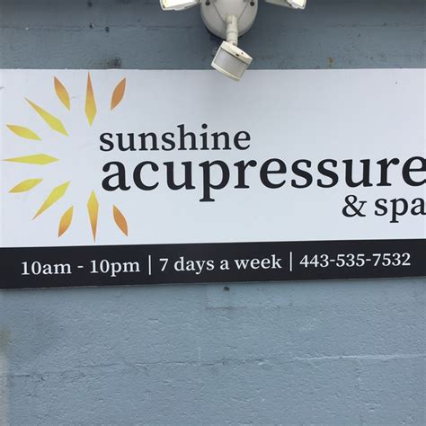 sunshine acupressure and spa in reisterstown 218 main street massage