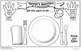 Preschool Manners Table Placemat Kids Good Coloring Tanner Kid Pages Activities Set Kind Settings Cool Etiquette Skills Toyshow Laminated Ages sketch template