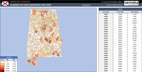 Us Zip Code Heat Map Generators Zip Code Analysis For States Of Us
