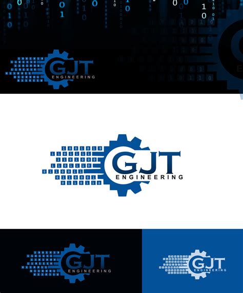 modern professional  company logo design  gjt engineering